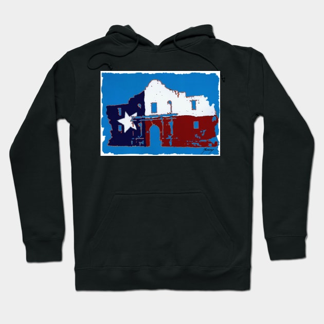 alamo flag 3 Hoodie by jmodern